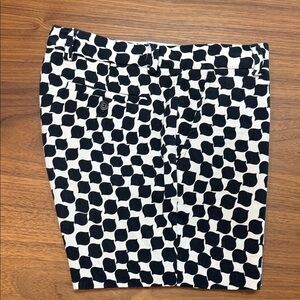 Black and White Patterned Shorts